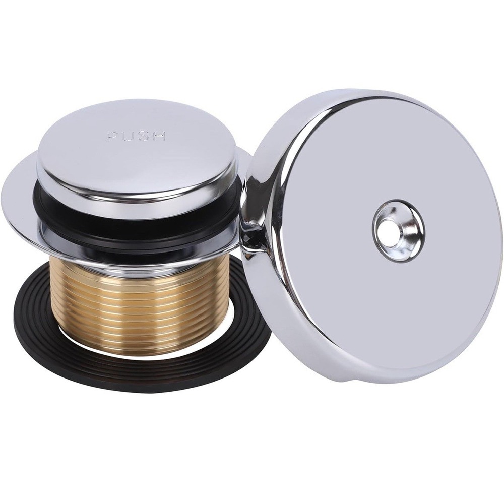 Tip-Toe Tub Trim Set with One-Hole Overflow‎ Faceplate, Replacement Bath Drain